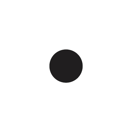 5S Supplies 5S Corner Markers, 3 1/2 in W., 3 1/2 in L., 0.003 in Thickness, 25 PK VSCIR-CIRCLE-BLACK